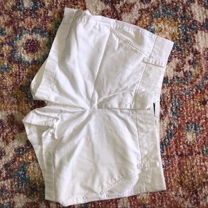 White jcrew chino shorts